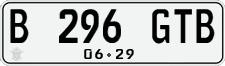 License plate of Indonesia, Regular plates