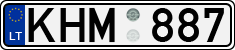 License plate of Lithuania, Cars