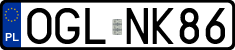 License plates of Poland, Regular car plates