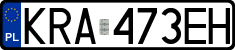 License plates of Poland, Regular car plates
