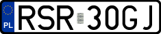 License plates of Poland, Regular car plates