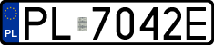 License plates of Poland, Regular car plates
