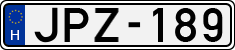 license plates of Hungary, Cars (1990)