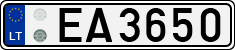 License plate of Lithuania, Electric vehicles