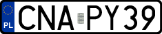License plates of Poland, Regular car plates