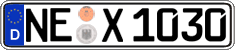 German license plate, Regular plates
