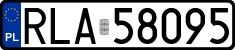 License plates of Poland, Regular car plates