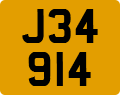 License plate of Jersey, Regular plates (J123456)
