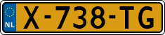 License plate of the Netherlands, Cars
