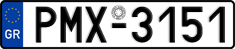 License plate of Greece, Cars