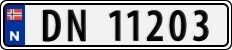 License plate of Norway, Cars