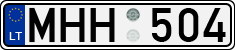 License plate of Lithuania, Cars