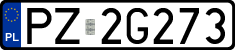 License plates of Poland, Regular car plates
