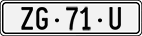 License plate of Switzerland, Dealer (with 