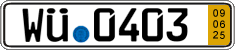 German license plate, Short-term transit plates