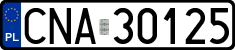 License plates of Poland, Regular car plates