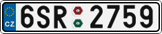 License plate of the Czech Republic, Cars (2001)
