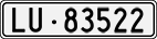 License plate of Switzerland, Cars