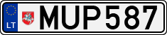 License plate of Lithuania, Cars
