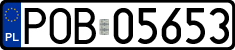 License plates of Poland, Regular car plates
