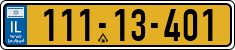 License plate of Israel, Regular plates
