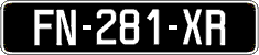 French license plate, SIV (oldtimers)