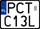 License plates of Poland, Special vehicles and motorcycles