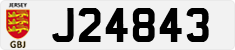 License plate of Jersey, Regular plates (J123456)