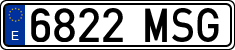 License plates of Spain, Ordinary (2000)