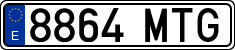 License plates of Spain, Ordinary (2000)