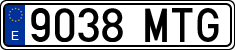 License plates of Spain, Ordinary (2000)