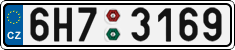 License plate of the Czech Republic, Cars (2001)