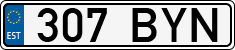 License plate of Estonia, Regular car plates