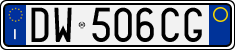 License plate of Italy, Cars (1994 year series)