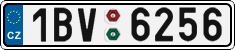 License plate of the Czech Republic, Cars (2001)