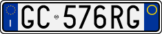 License plate of Italy, Cars (1994 year series)
