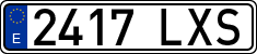 License plates of Spain, Ordinary (2000)