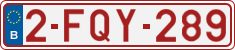 License plate of Belgium, Regular plates (2010)