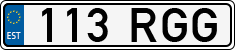 License plate of Estonia, Regular car plates