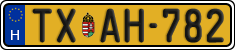 license plates of Hungary, Taxi (2022)