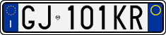 License plate of Italy, Cars (1994 year series)