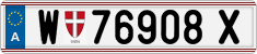 License plate of Austria, Regular plates