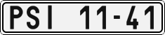 License plate of the Czech Republic, Cars (1960)