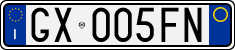 License plate of Italy, Cars (1994 year series)