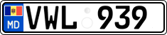 License plate of Moldova, Cars (2015)