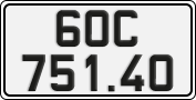 License plate of Vietnam, Cars