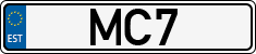 License plate of Estonia, Vanity Plates