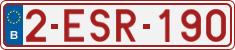 License plate of Belgium, Regular plates (2010)