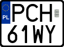 License plates of Poland, Special vehicles and motorcycles