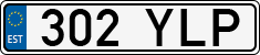 License plate of Estonia, Regular car plates
